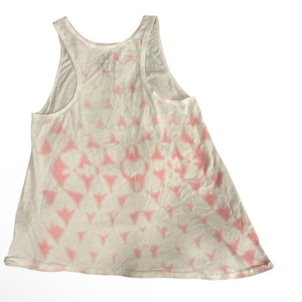 Chaser Danger Bird Women’s racerback tank top in White and Pink NWOT Size Small - Picture 2 of 7